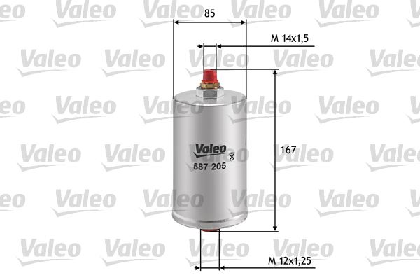 VALEO 587205 Yakıt Sistemi Yakıt Filtresi - MERCEDES-BENZ 190 (W201) uyumlu