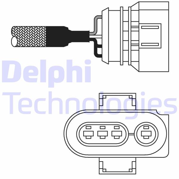DELPHI ES10977-12B1 Emme & Egzoz Sistemi Egzoz Sensörleri - VW GOLF III (1H1) uyumlu