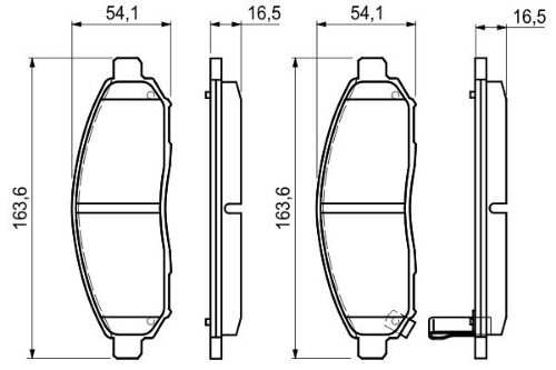 BOSCH 0 986 494 151 Fren Sistemleri Fren Balatası - NISSAN LEAF (ZE0) uyumlu