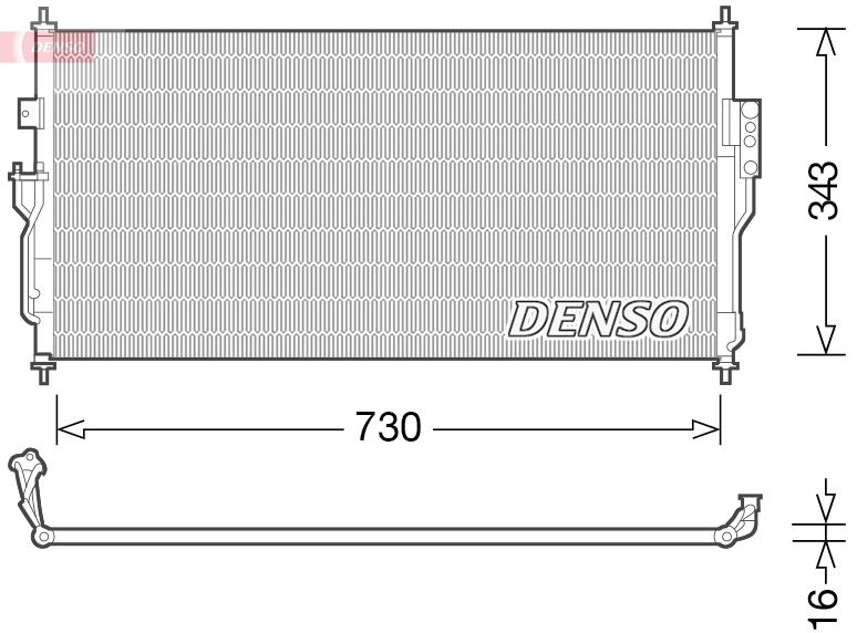 DENSO DCN46006 İklimlendirme Sistemi Klima Radyatörü - NISSAN ALMERA Classic (B10) uyumlu