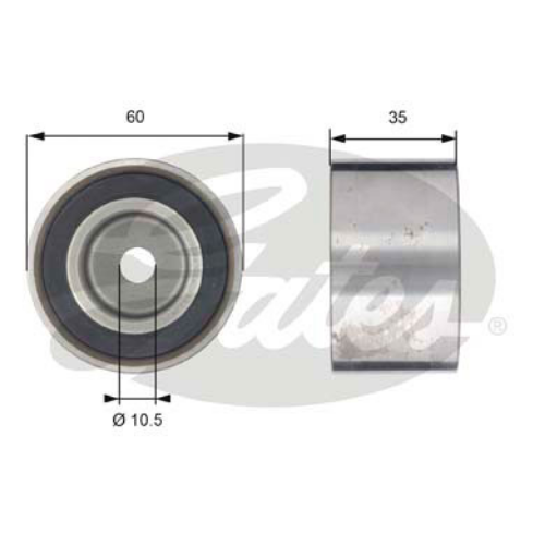 GATES T42039 Motor Yönlendirme & Kılavuz Makarası - SUBARU LEGACY I (BC) uyumlu