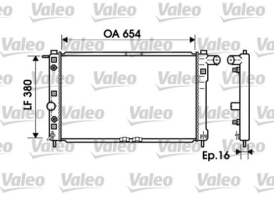 VALEO 734765 Soğutma Sistemi Su Soğutucu & Parçaları - DAEWOO NUBIRA (J100) uyumlu