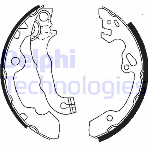 DELPHI LS1850 Fren Sistemleri Fren Pabucu - FORD FOCUS I (DAW, DBW) uyumlu