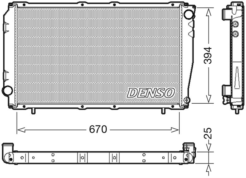 DENSO DRM36016 Soğutma Sistemi Su Soğutucu & Parçaları - SUBARU LEGACY I (BC) uyumlu