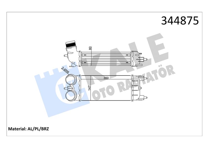 Turbo Radyatörü - KALE OTO RADYATÖR - 344875 Ürün Görseli