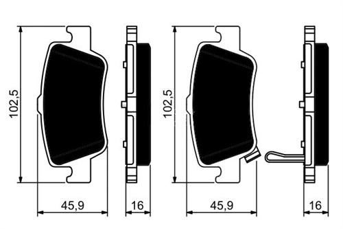 BLUE PRINT ADT342173 Fren Sistemleri Fren Balatası - TOYOTA AURIS (_E15_) uyumlu