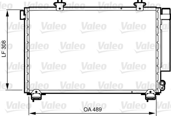 VALEO 814307 İklimlendirme Sistemi Klima Radyatörü - TOYOTA YARIS VERSO (_P2_) uyumlu