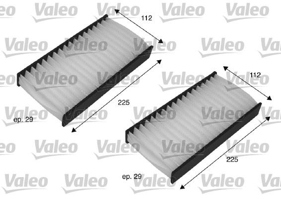 VALEO 698735 İklimlendirme Sistemi Polen Filtresi - HONDA CIVIC VII Hatchback (EU, EP, EV) uyumlu