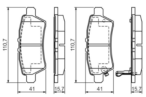 BOSCH 0 986 494 369 Fren Sistemleri Fren Balatası - NISSAN PATHFINDER III (R51) uyumlu