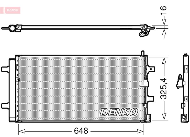 DENSO DCN02040 İklimlendirme Sistemi Klima Radyatörü - AUDI Q5 (8RB) uyumlu