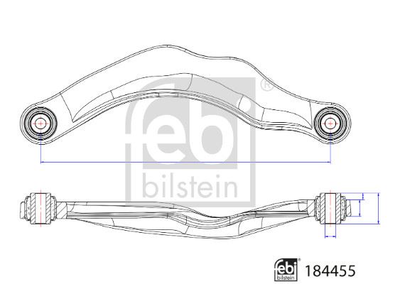 FEBI BILSTEIN 184455 Süspansiyon Sistemi Bugi Kolu - VOLVO XC60 I SUV (156) uyumlu