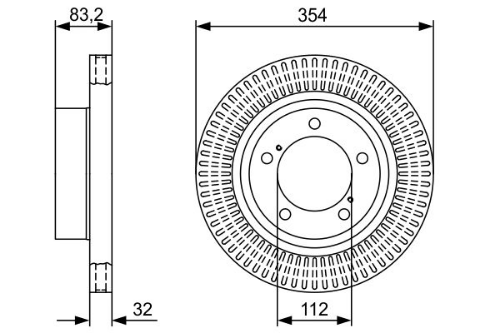 Fren Diski - BOSCH - 0 986 479 V50