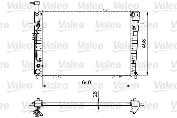 VALEO 735543 Soğutma Sistemi Su Soğutucu & Parçaları - HYUNDAI TUCSON (JM) uyumlu
