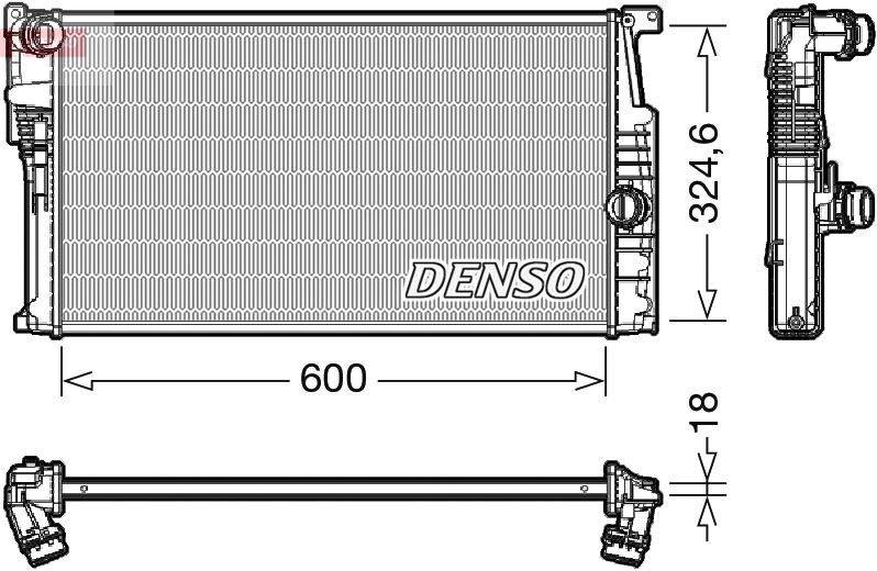 DENSO DRM05017 Soğutma Sistemi Su Soğutucu & Parçaları - BMW 1 (F20) uyumlu