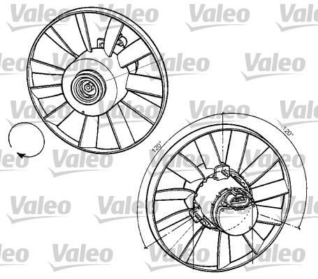 VALEO 696059 Soğutma Sistemi Fan - VW GOLF III (1H1) uyumlu