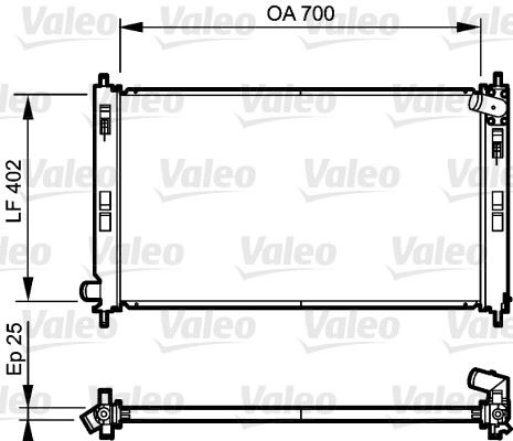VALEO 735200 Soğutma Sistemi Su Soğutucu & Parçaları - MITSUBISHI ASX (GA_W_) uyumlu
