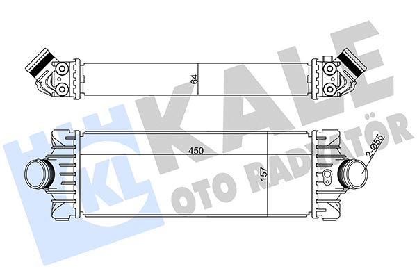 KALE OTO RADYATÖR 351285 Motor Turbo Radyatörü - FORD TRANSIT Minibüs/Otobüs (FD_ _, FB_ _, FS_ _, FZ_ _, FC_ _) uyumlu