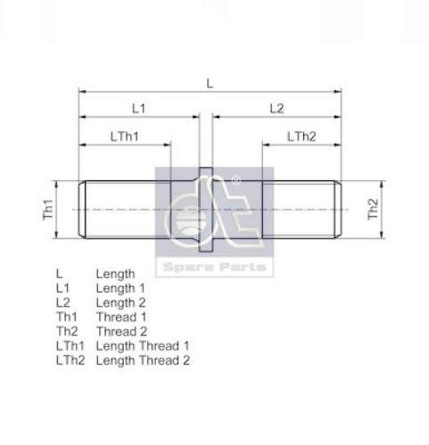 DT Spare Parts 10.10006 Jant & Lastik & Bijon Tekerlek Pimi