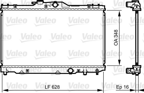 VALEO 735415 Soğutma Sistemi Su Soğutucu & Parçaları - TOYOTA COROLLA Compact (_E11_) uyumlu