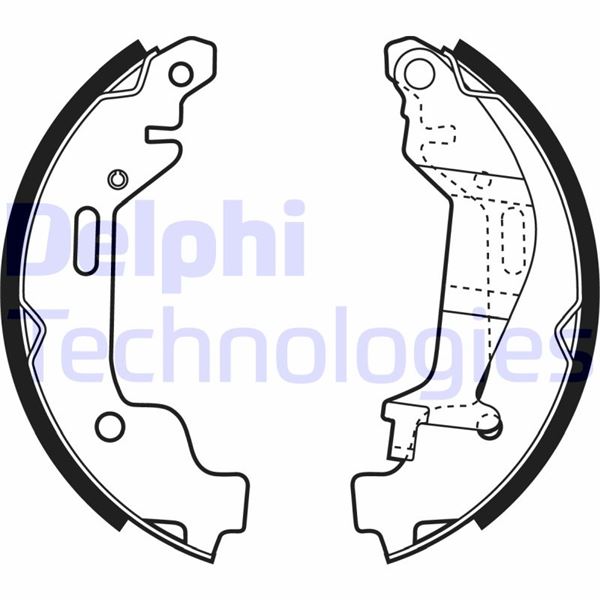 DELPHI LS1927 Fren Sistemleri Fren Pabucu - OPEL AGILA A (H00) uyumlu