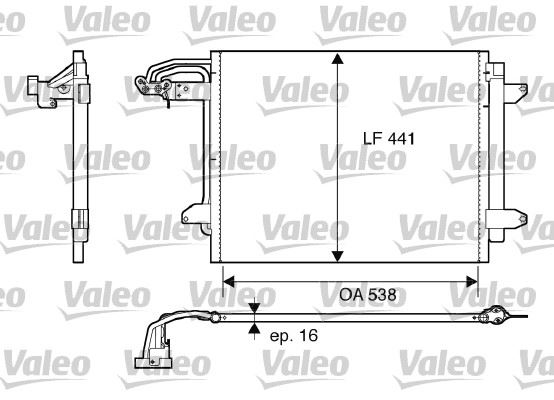 VALEO 817806 İklimlendirme Sistemi Klima Radyatörü - VW TOURAN (1T1, 1T2) uyumlu