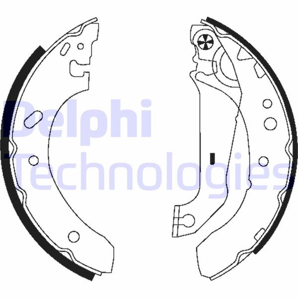 DELPHI LS1783 Fren Sistemleri Fren Pabucu - FORD FIESTA Kasa/büyük limuzin (F3L, F5L) uyumlu