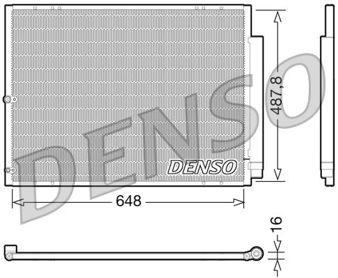 DENSO DCN51001 İklimlendirme Sistemi Klima Radyatörü - LEXUS RX (_U3_) uyumlu