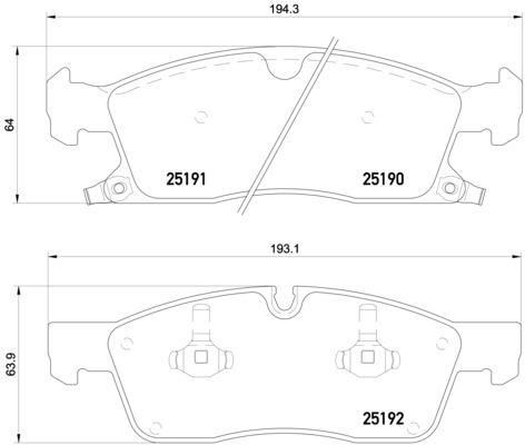 VALEO 670281 Fren Sistemleri Fren Balatası - JEEP GRAND CHEROKEE IV (WK, WK2) uyumlu