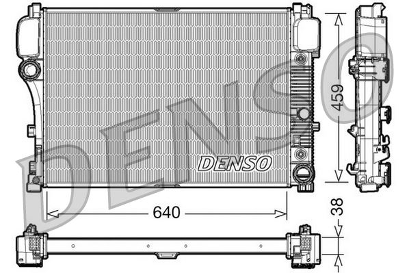 DENSO DRM17008 Soğutma Sistemi Su Soğutucu & Parçaları - MERCEDES-BENZ S-SERISI (W221, V221) uyumlu