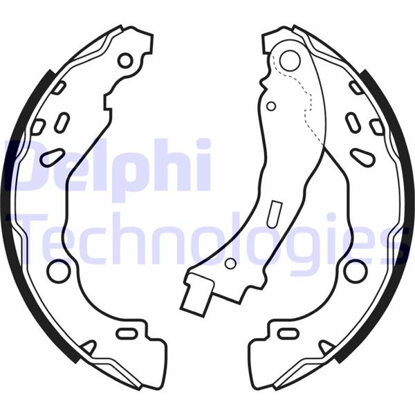 DELPHI LS2066 Fren Sistemleri Fren Pabucu - NISSAN MICRA IV (K13K, K13KK) uyumlu