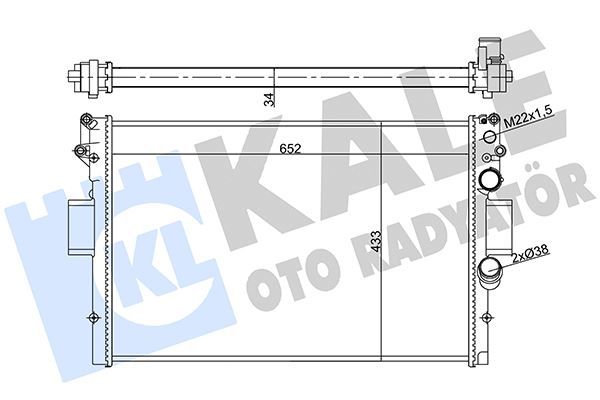 KALE OTO RADYATÖR 356420 Soğutma Sistemi Su Soğutucu & Parçaları - IVECO DAILY III Platform şasi uyumlu
