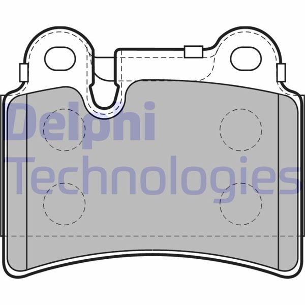 DELPHI LP2061 Fren Sistemleri Fren Balatası - VW TOUAREG (7LA, 7L6, 7L7) uyumlu