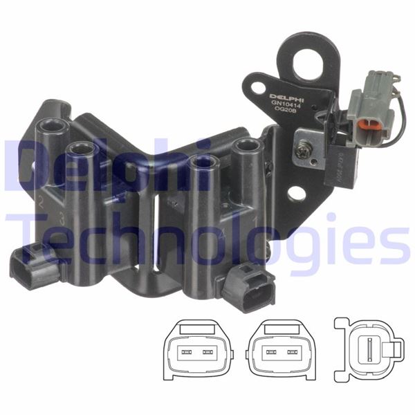 DELPHI GN10414-12B1 Ateşleme Sistemi Ateşleme Bobini - HYUNDAI ACCENT Sedan (X-3) uyumlu