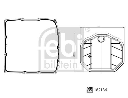 FEBI BILSTEIN 182136 Şanzıman Hidrolik Kumanda - PORSCHE PANAMERA (971) uyumlu