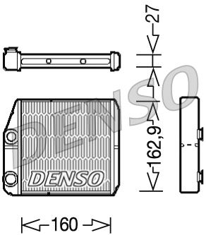 DENSO DRR09035 İklimlendirme Sistemi İç Mekan Isı Değiştirici - FIAT DUCATO Minibüs/Otobüs (250_) uyumlu