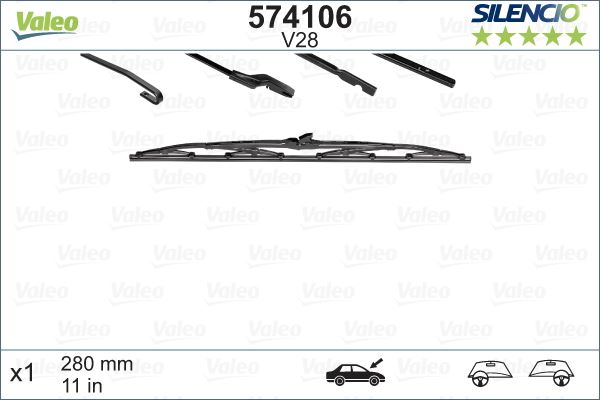 VALEO 574106 Kaporta & Gövde Parçaları Cam Silecek Mekanizması - VW KAEFER uyumlu