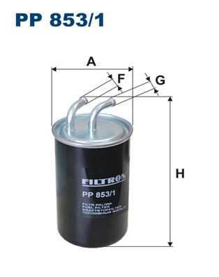 FILTRON PP 853/1 Yakıt Sistemi Yakıt Filtresi - MITSUBISHI GRANDIS (NA_W) uyumlu