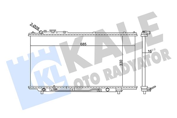 KALE OTO RADYATÖR 359700 Soğutma Sistemi Su Soğutucu & Parçaları - MAZDA 323 S V (BA) uyumlu