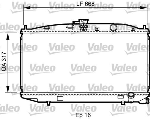 VALEO 734623 Soğutma Sistemi Su Soğutucu & Parçaları - HONDA CIVIC IV Hatchback (EC, ED, EE, EF) uyumlu