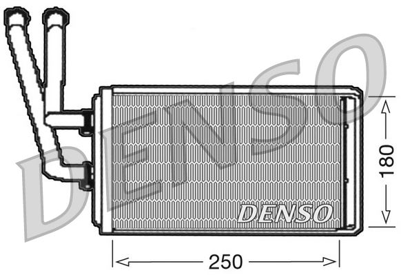 DENSO DRR09100 İklimlendirme Sistemi İç Mekan Isı Değiştirici - FIAT ULYSSE (220_) uyumlu