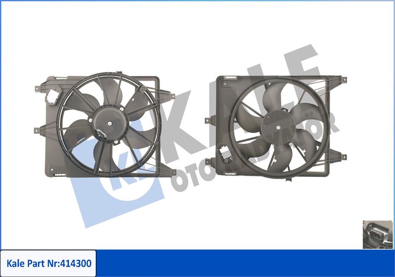 KALE OTO RADYATÖR 414300 Soğutma Sistemi Fan - RENAULT KANGOO Express (FC0/1_) uyumlu