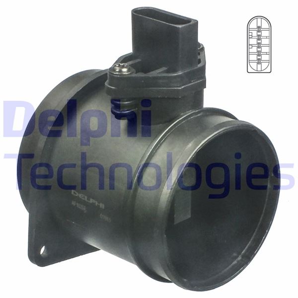 DELPHI AF10257-12B1 Motor Hava Kütle Ölçer (MAF Sensörü) - VW PASSAT B5.5 (3B3) uyumlu