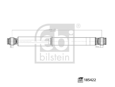 FEBI BILSTEIN 185422 Süspansiyon Sistemi Amortisör - VW TRANSPORTER T5 Minibüs/Otobüs (7HB, 7HJ, 7EB, 7EJ) uyumlu