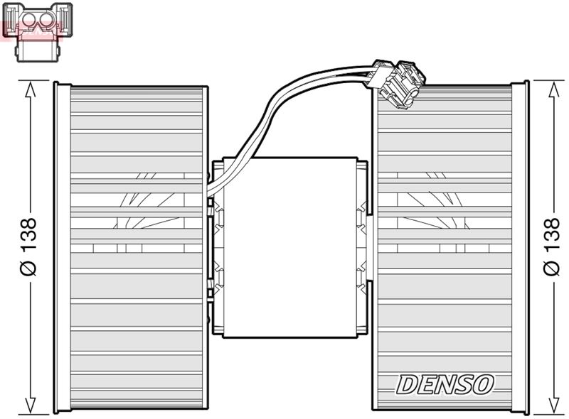 DENSO DEA05006 İklimlendirme Sistemi Fan Parçaları - BMW X3 (E83) uyumlu
