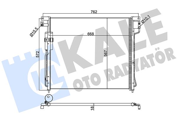 KALE OTO RADYATÖR 393200 Diğer Diğer Donanım & Parçalar - NISSAN NP300 PICKUP (D22) uyumlu