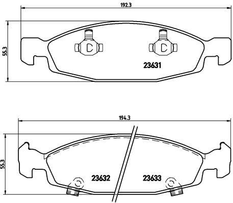 VALEO 670510 Fren Sistemleri Fren Balatası - JEEP GRAND CHEROKEE II (WJ, WG) uyumlu
