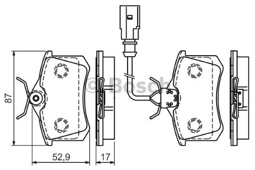 BOSCH 0 986 494 025 Fren Sistemleri Fren Balatası - FORD GALAXY I (WGR) uyumlu
