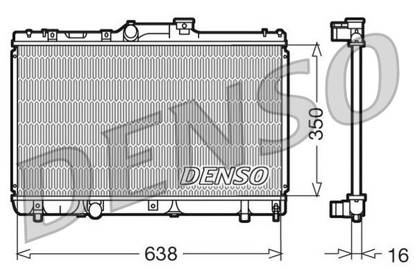 DENSO DRM50013 Soğutma Sistemi Su Soğutucu & Parçaları - TOYOTA COROLLA (_E10_) uyumlu