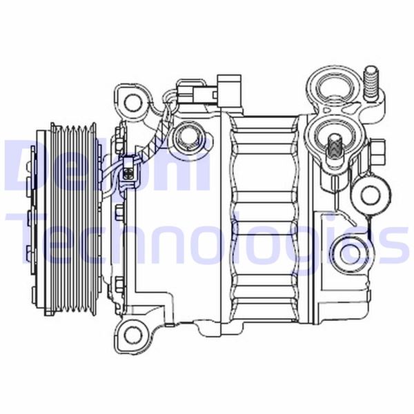 DELPHI CS20512 İklimlendirme Sistemi Kompresör Parçaları - FORD C-MAX II (DXA/CB7, DXA/CEU) uyumlu