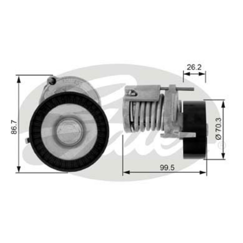 GATES T38214 Motor Kayış Gergisi - VW GOLF III (1H1) uyumlu